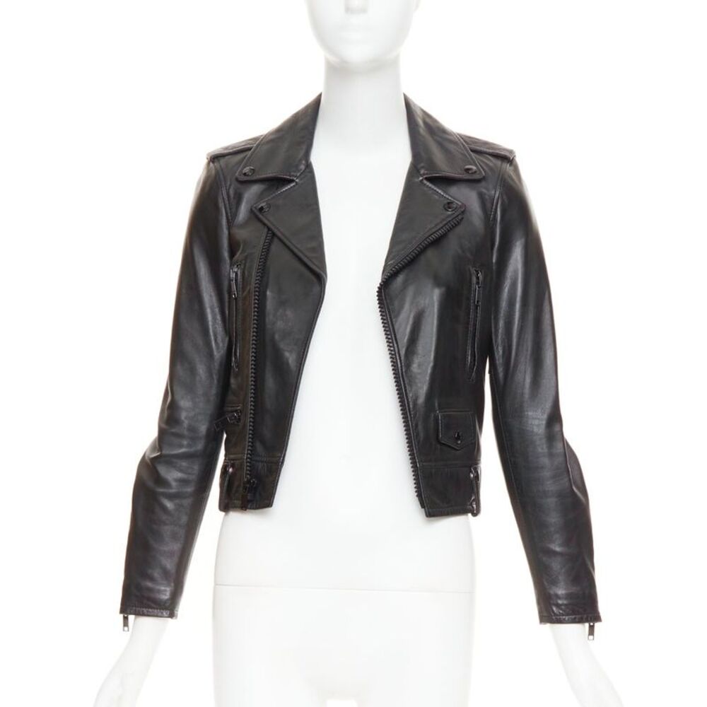 Saint Laurent 2015 Lambskin Asymmetric Jacket